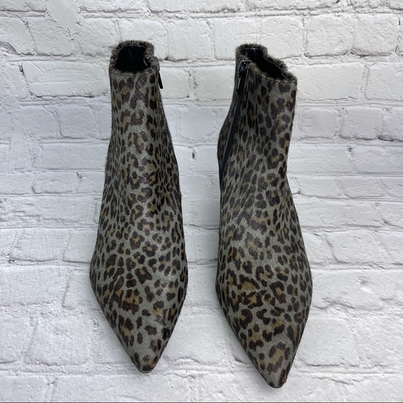 NWOB Preston & York Leopard Print Haircalf Boots - Picture 7 of 16
